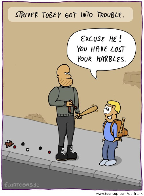 Cartoon: Tobey in trouble 1