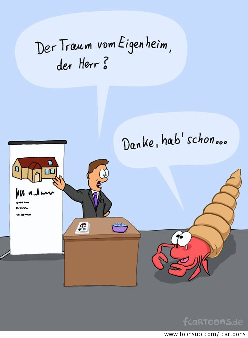Cartoon: Eigenheim 1