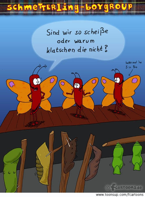 Cartoon: stille Groupies 1