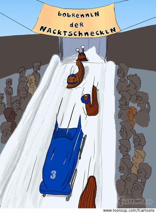 Cartoon: Bobrennen 2