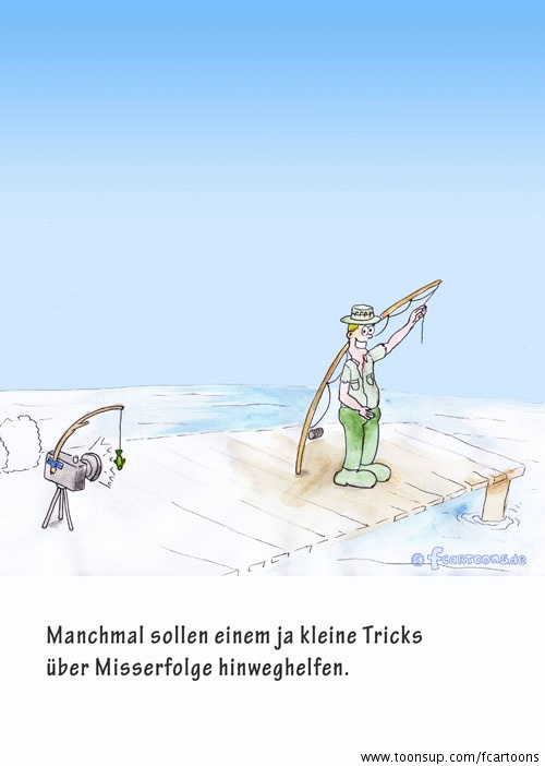 Cartoon: Anglerglück 1