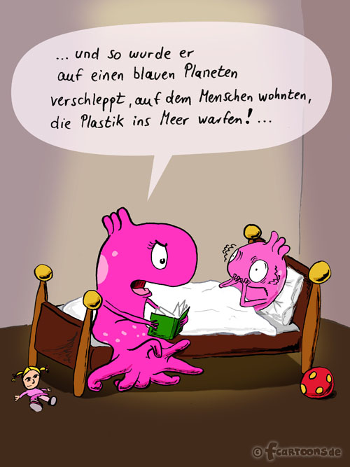 Cartoon: Gute Nacht Geschichte 1