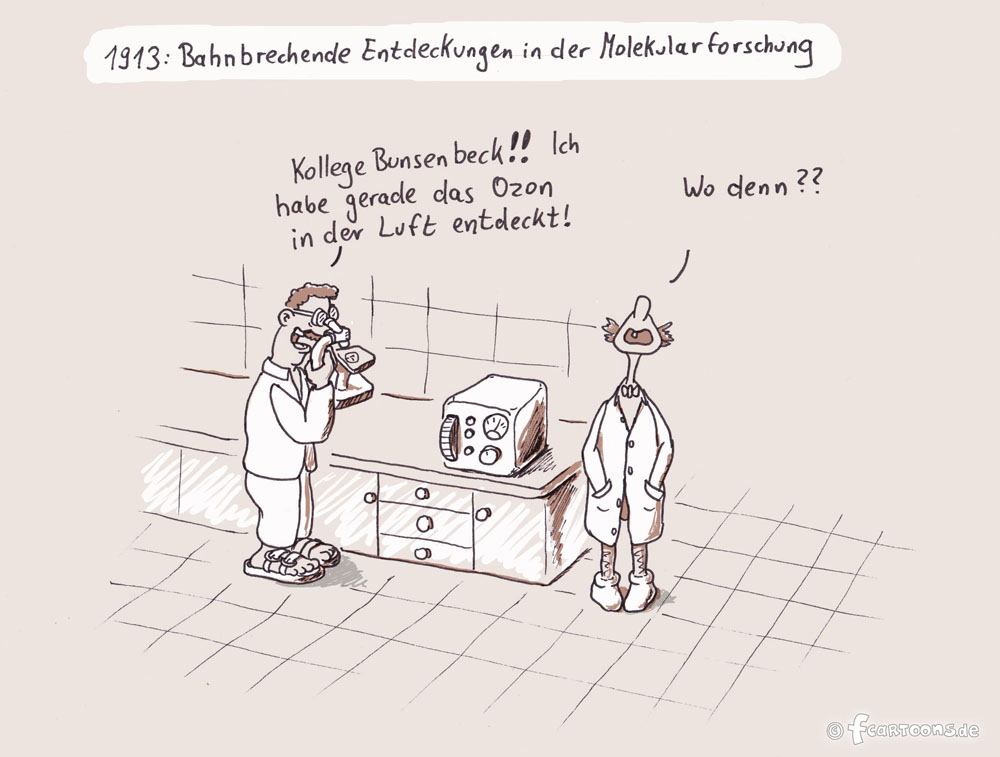 Cartoon: Ozonschicht 1913 1