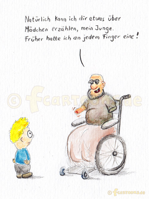 Cartoon: Opa Enkel Gespräch 1