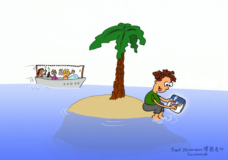 Cartoon: Insel-Aktivität 1