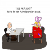 Sei präsent