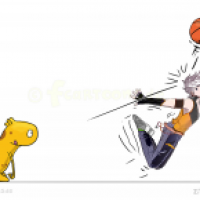 Zuspiel Basketball an kfcomics