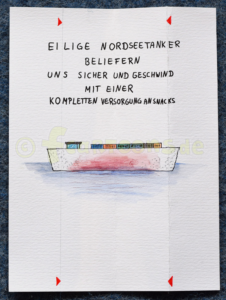 Cartoon: MAD Bild Containerschiff 1