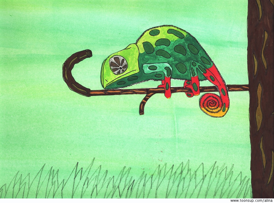 Illustration: Das Camäleon 1