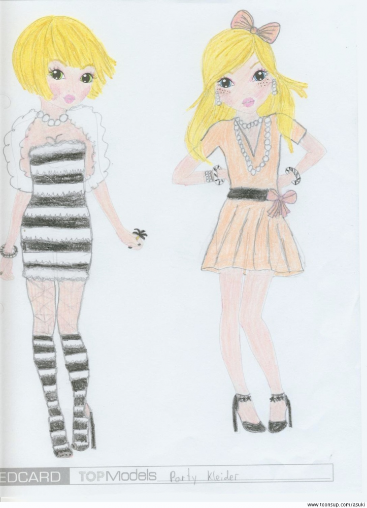 Illustration: Party Kleider Models 1