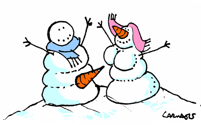 Cartoon: Snow Valentine 1