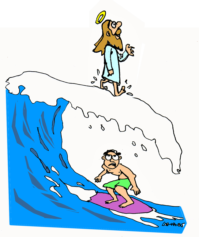 Cartoon: Surfing 1