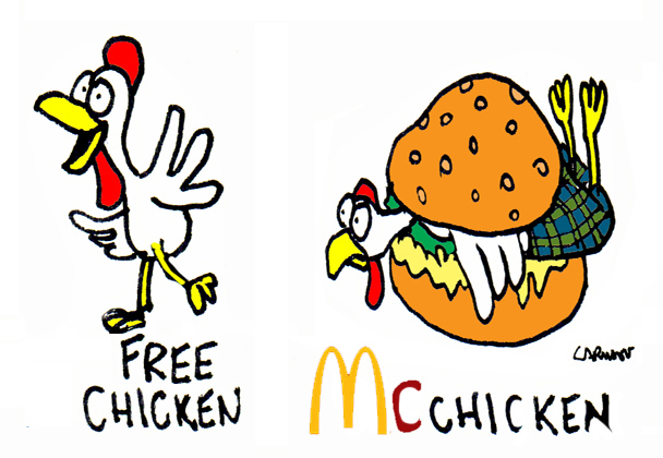 Cartoon: Chickens 1
