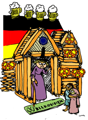 Cartoon: Hansel, Merkel and Gretel 1