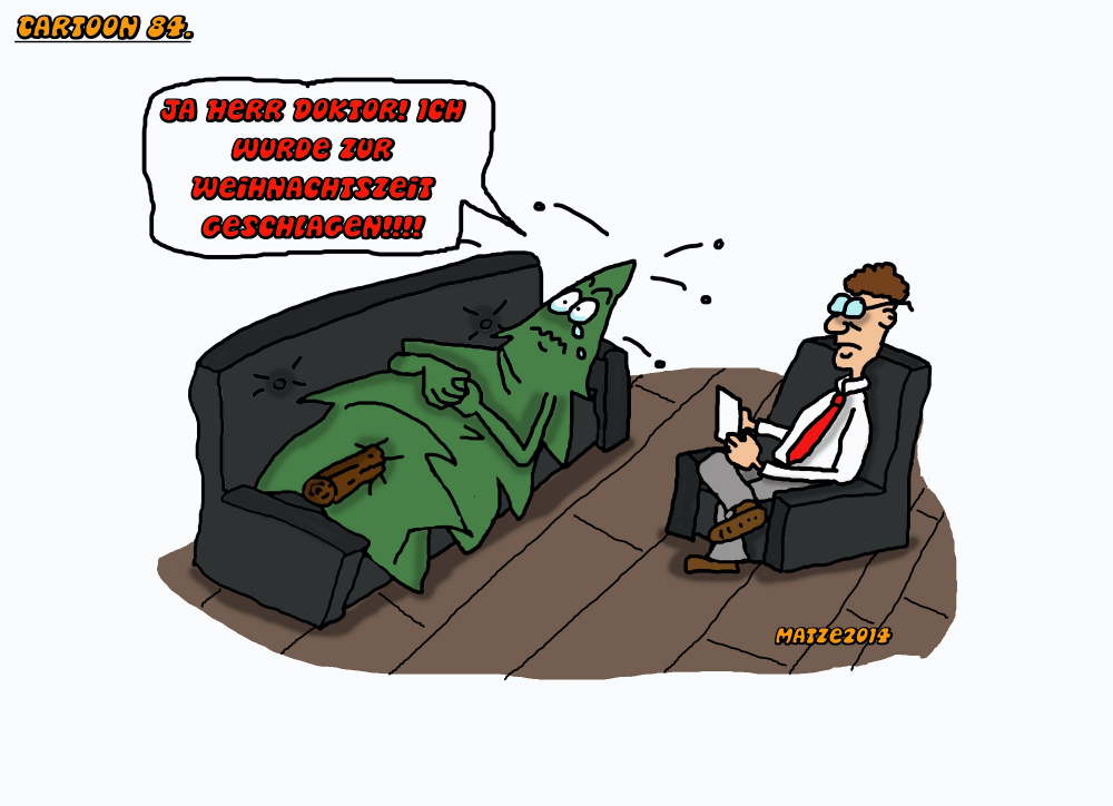 Cartoon: Christbaum 1