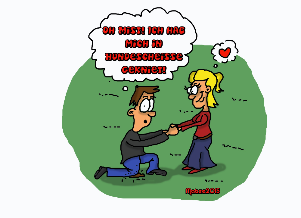 Cartoon: Heiratsantrag 1