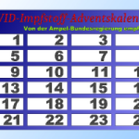 COVID-Impfstoff-Adventskalender