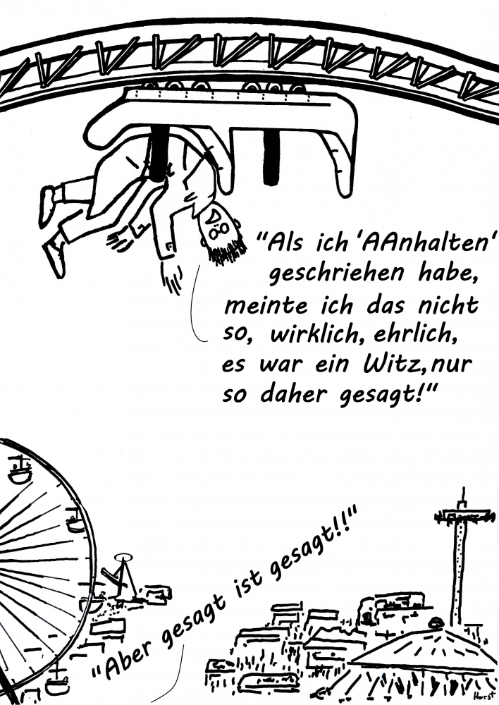 Cartoon: Auf dem Rummel 1