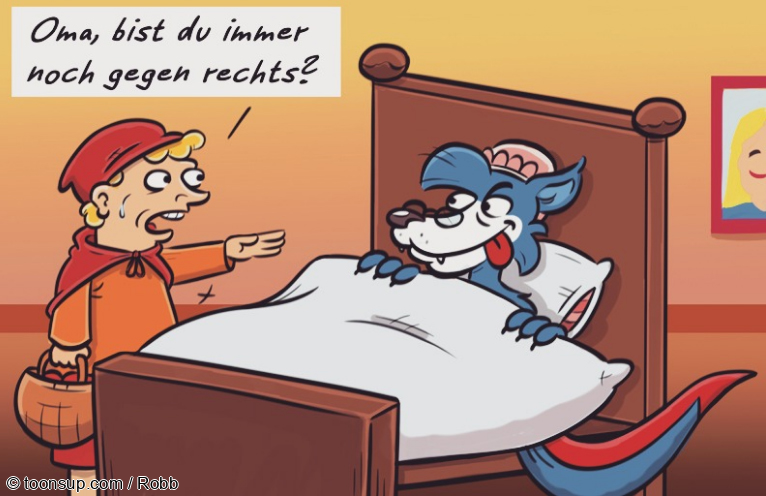 Cartoon: Rechte Oma 1