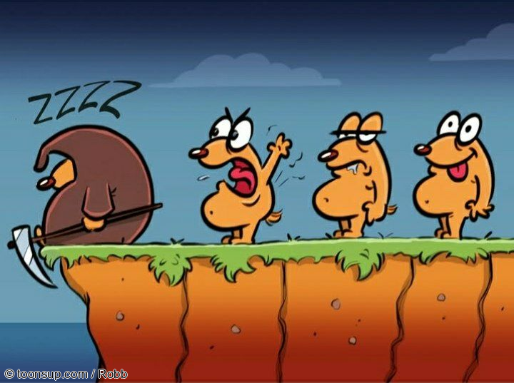 Cartoon: Warten auf Godot 1
