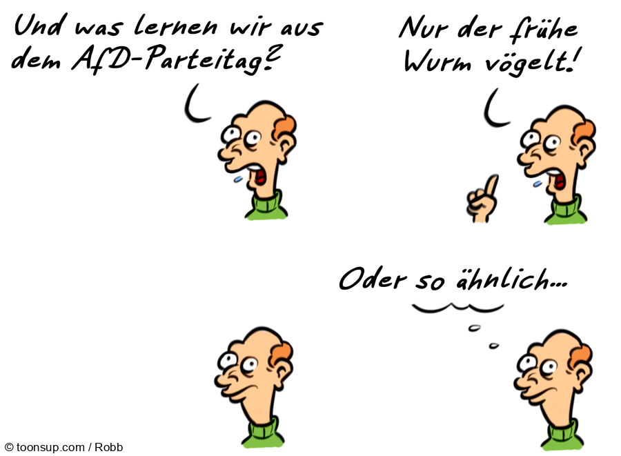 Cartoon: Kommentar AfD-Parteitag 1