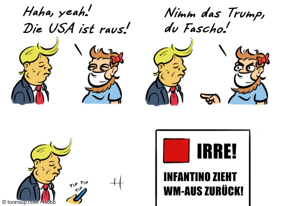 Cartoon: Kommentar WM 1