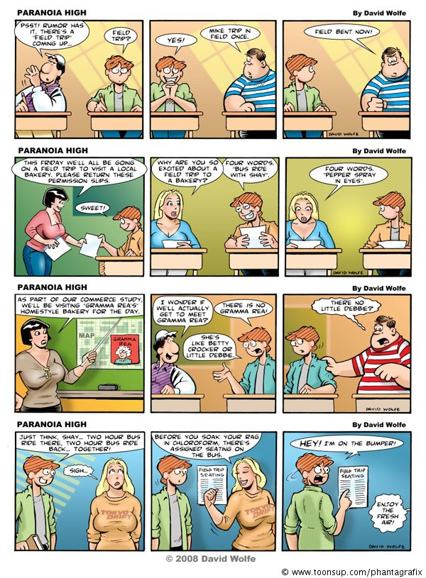 Comic: Assorted Paranoia High Strips 1
