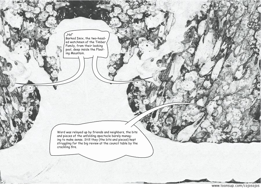 Comic: A page from 'Floating Mountain Sails North' 1