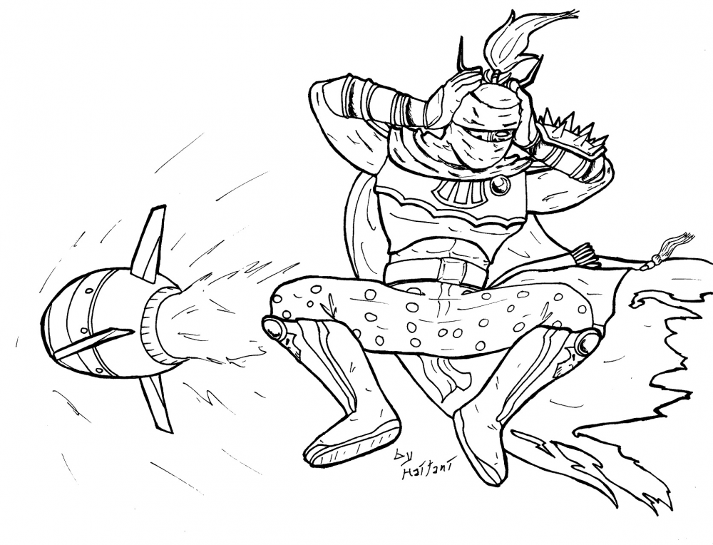 Concept Art / Character Design: Giant Gilgamesh 1