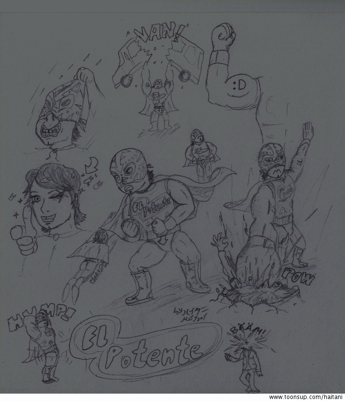 Concept Art / Character Design: El Potente 1