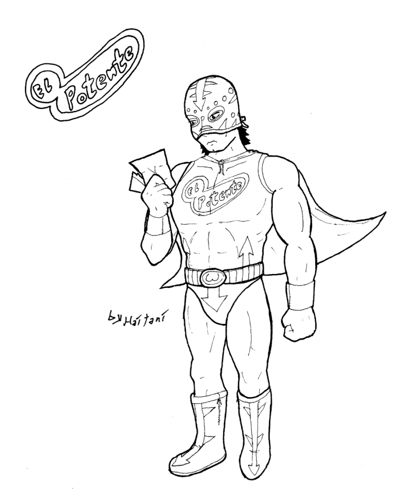 Concept Art / Character Design: El Potente 02 1