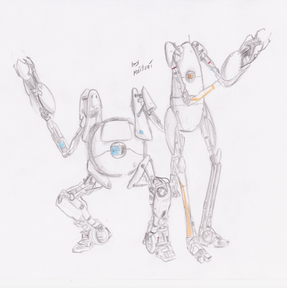 Concept Art / Character Design: P-Body & Atlas 1