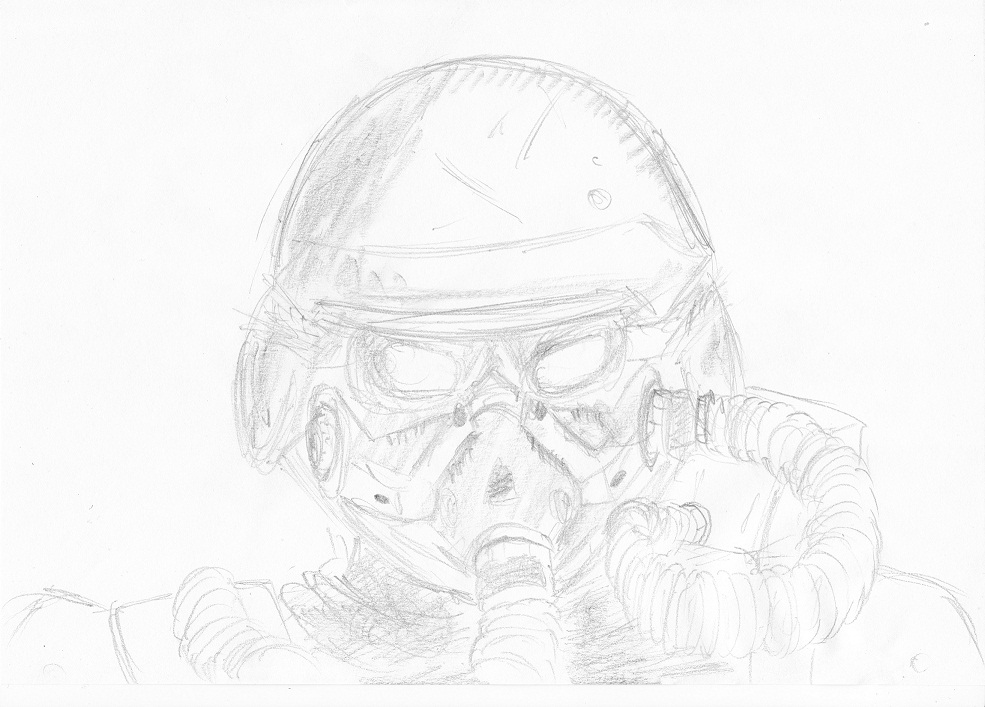 Concept Art / Character Design: Helghast Doodle 1