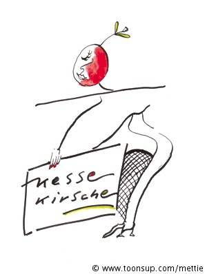 Illustration: Etikettenentwurf Fruchtwein 1