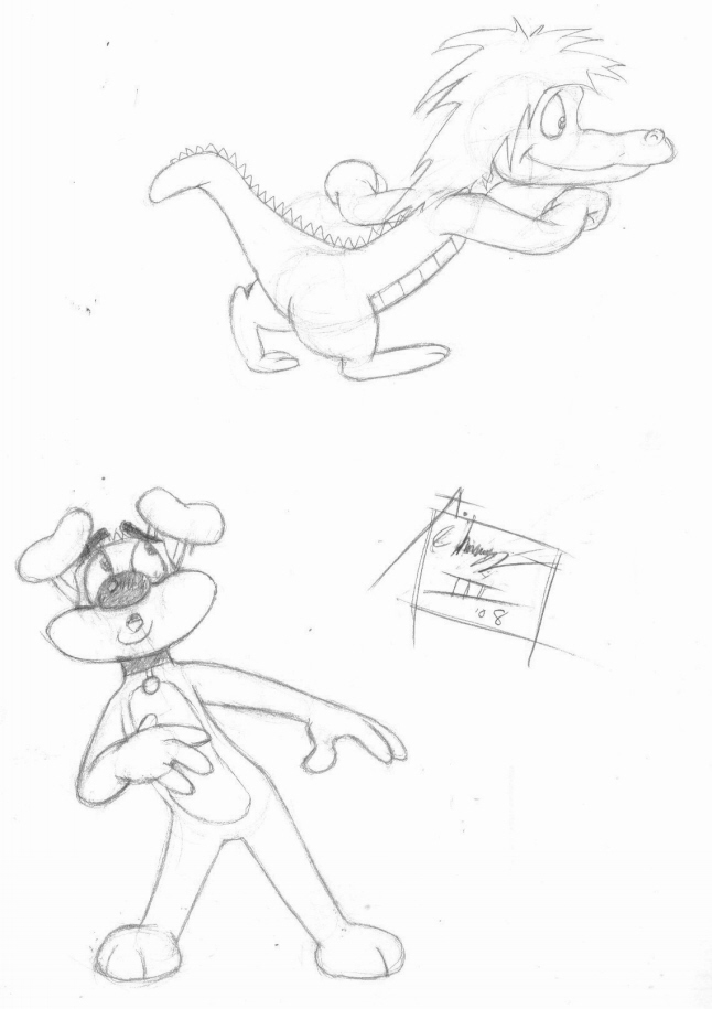 Cartoon: Sketch of Cartoon Animals 1