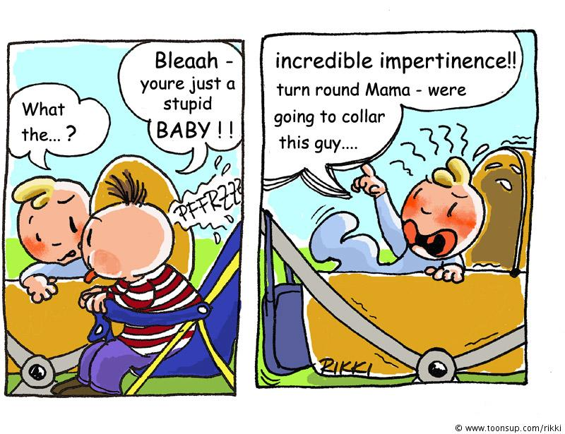 Comic: KARLCHEN: bragger in the pushchair 2