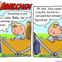 KARLCHEN: bragger in the pushchair