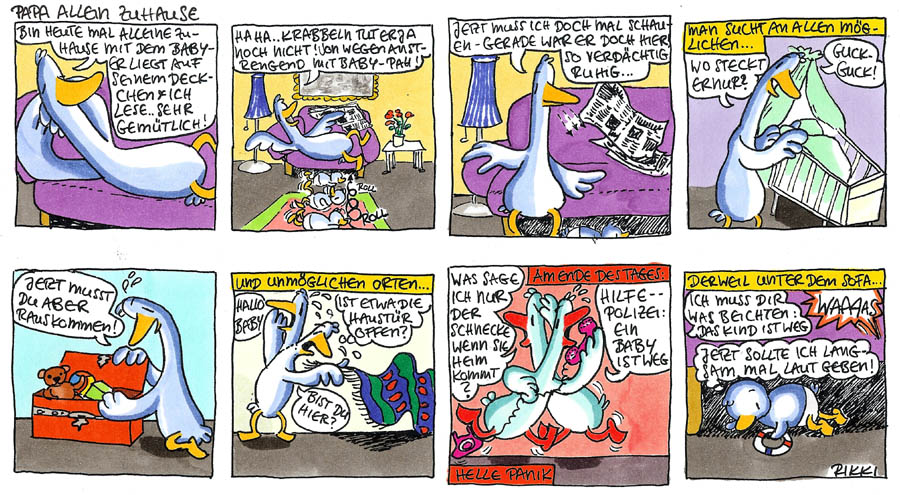 Comic: Baby&Co: Papa allein zuhaus 1