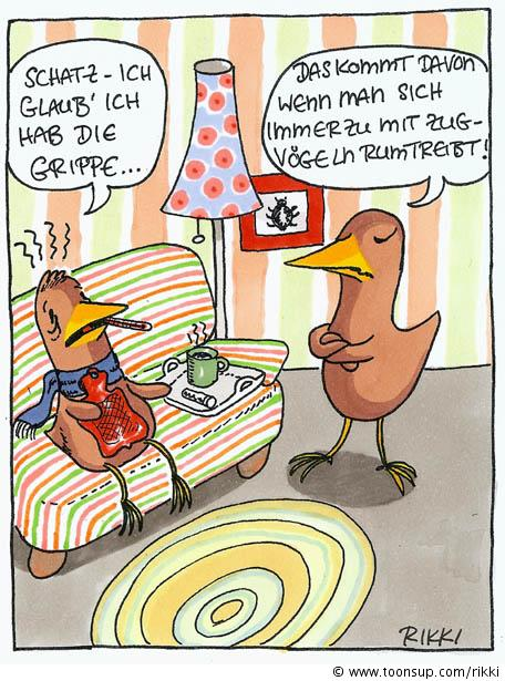 Cartoon: Vogelgrippe 1