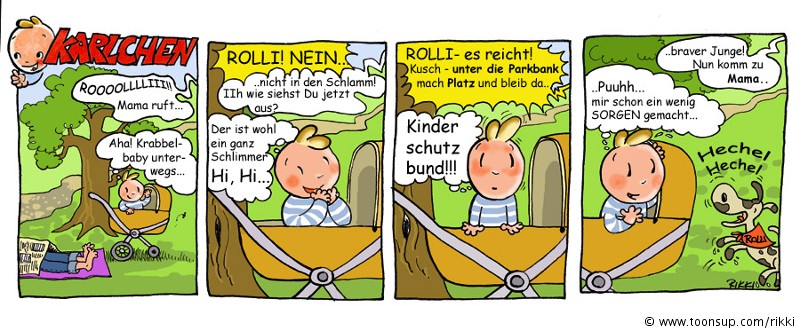Cartoon: KARLCHEN und Rolli 1