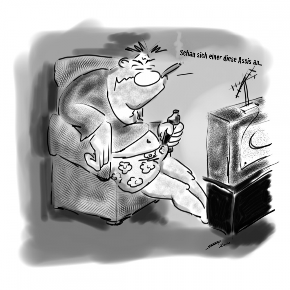Cartoon: TV bildet 1