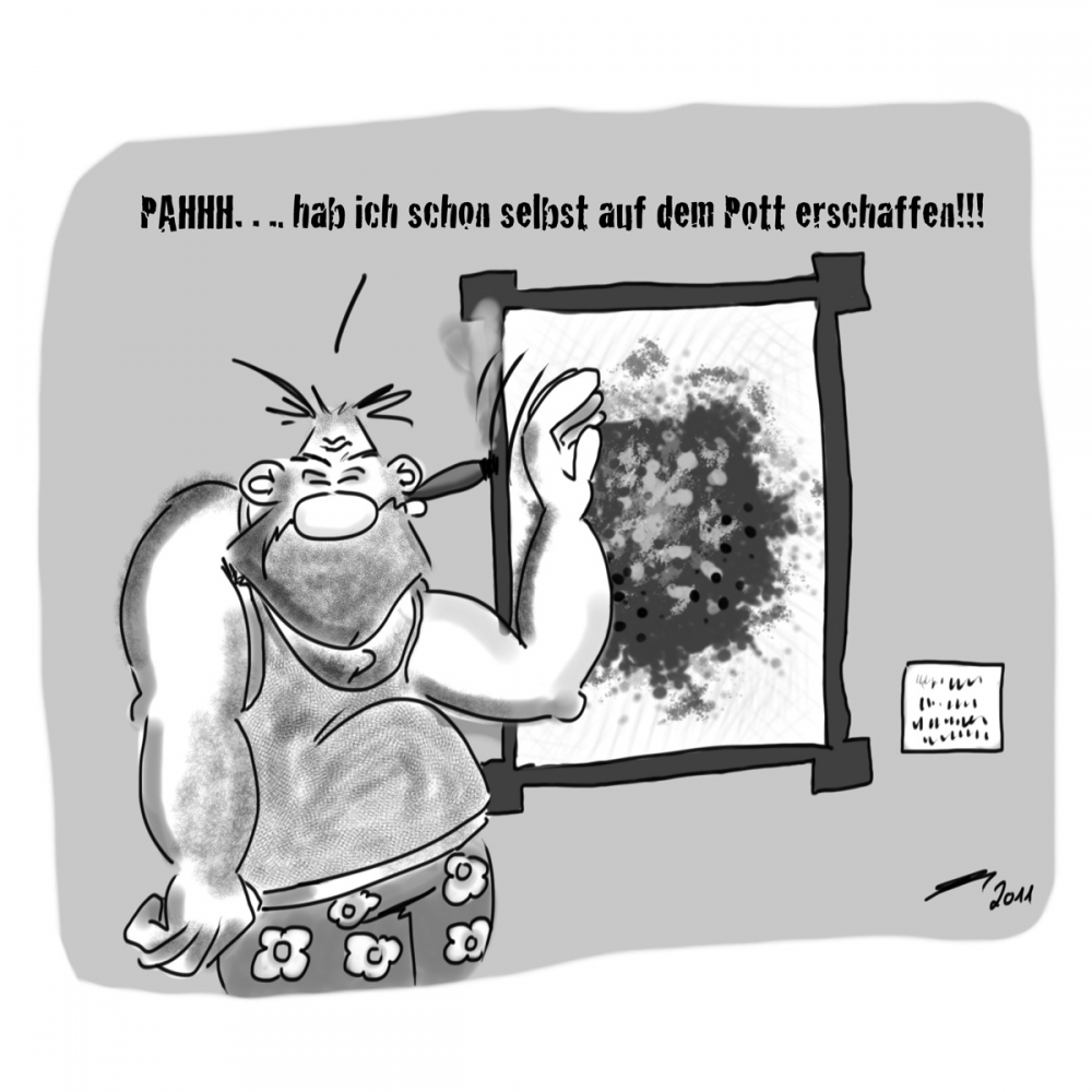 Cartoon: Im Museum 1