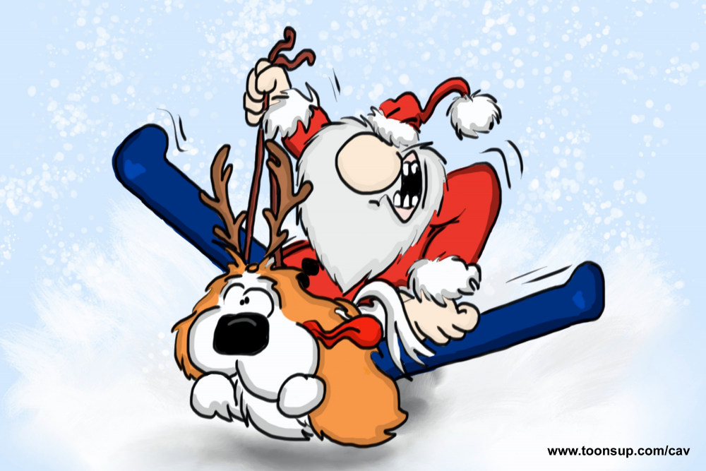 Cartoon: Cav wünscht schöne Weihnachten 1