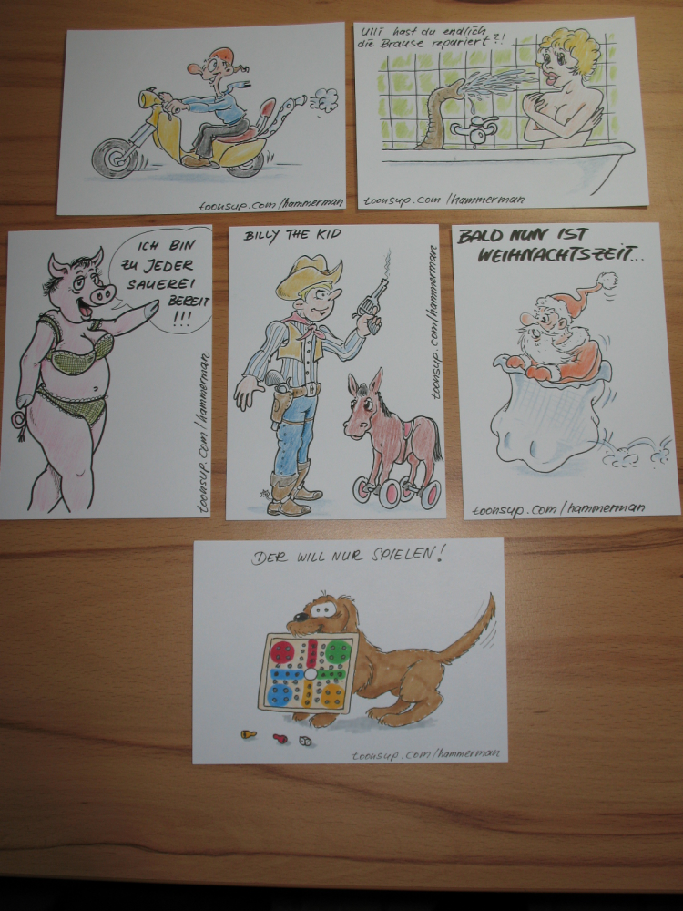 Illustration: Postkarten für Comic-con 1