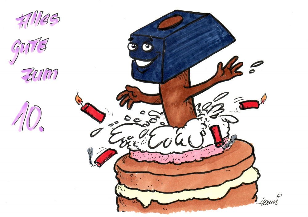 Illustration: Herzlichen Glückwunsch zum 10. Geburtstag! 1