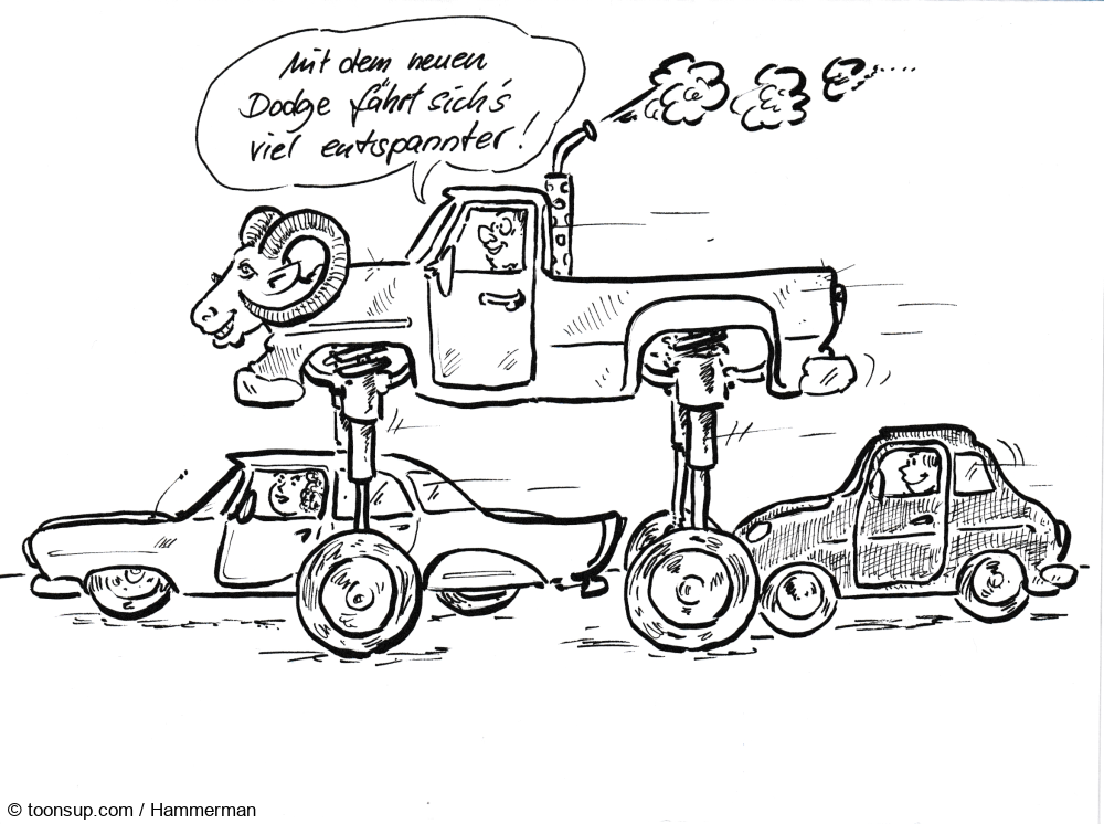 Cartoon: #inktober 2023  4 Dodge 1