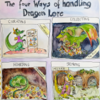Drachen sammeln Schätze