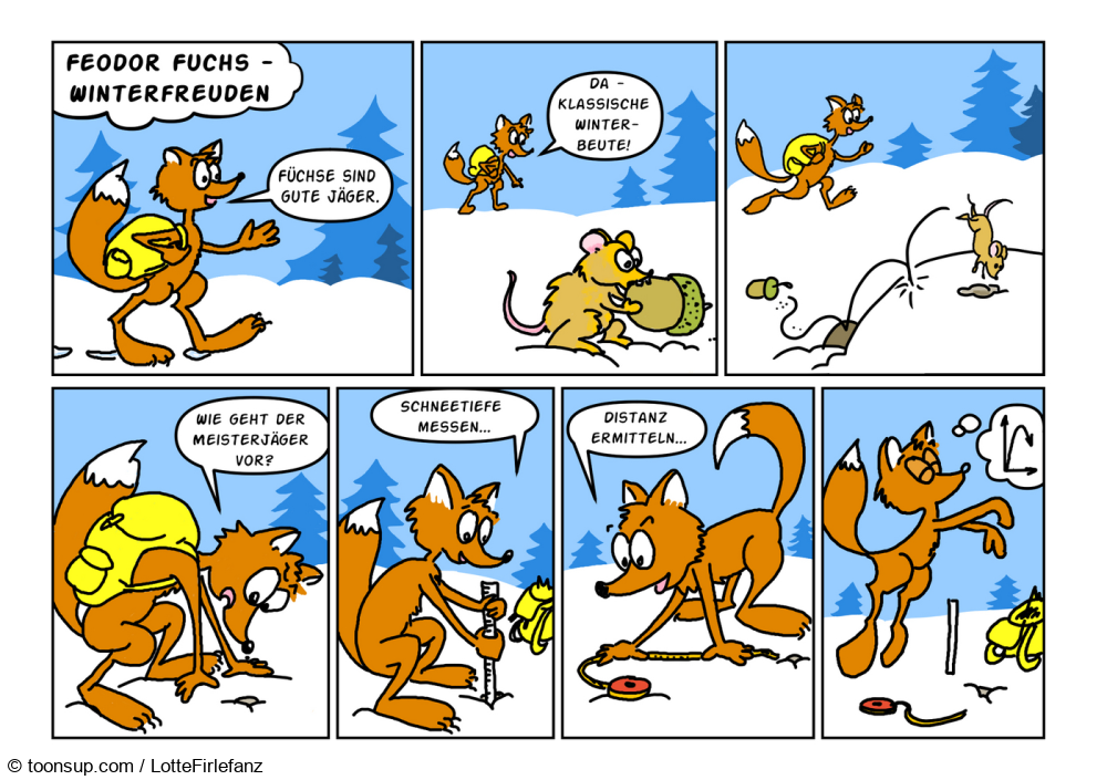 Comic: Feodor Fuchs Winterfreuden - Gastcomic 1