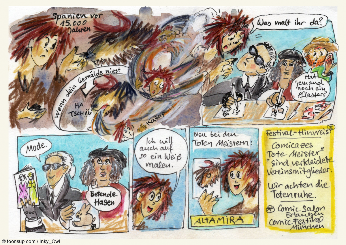 Cartoon: Altamira und die Toten Meister 1
