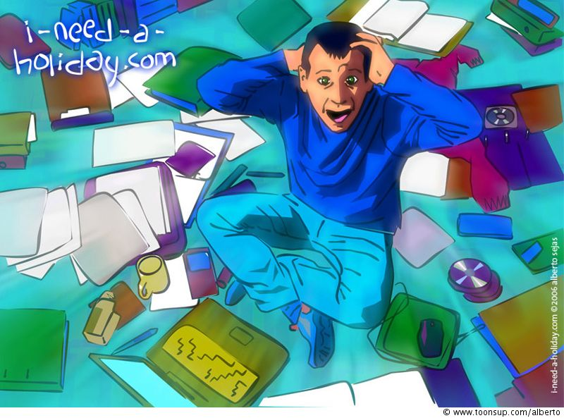 Illustration: i need a holiday 1